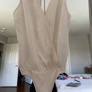 Abercrombie Bodysuit, Ivory, Size Small